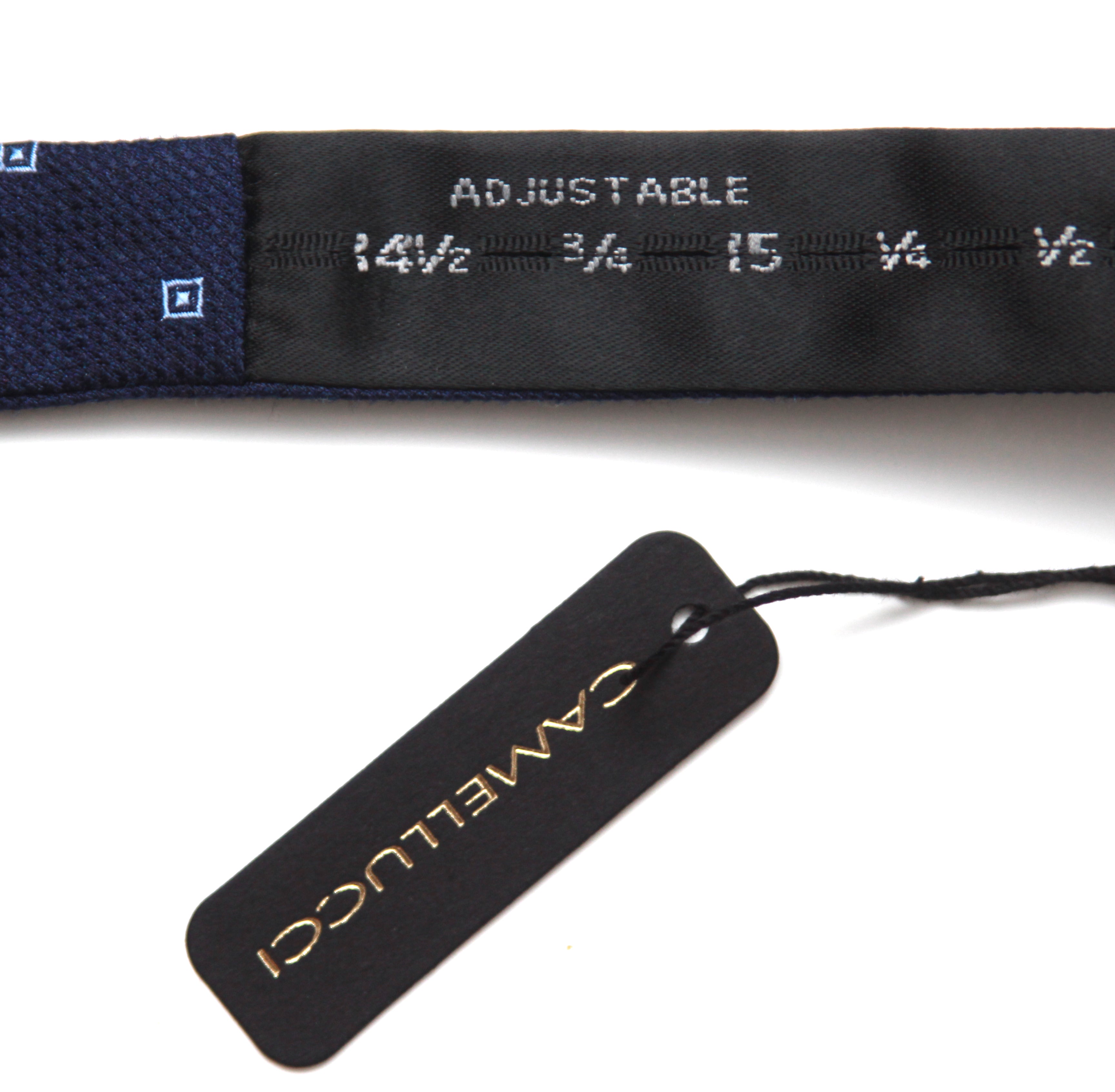 Navy Blue Self-Tie Bow Tie