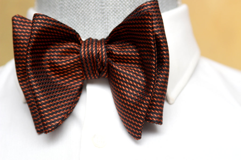 Orange Black Ornament Big Butterfly Bow tie | Camellucci
