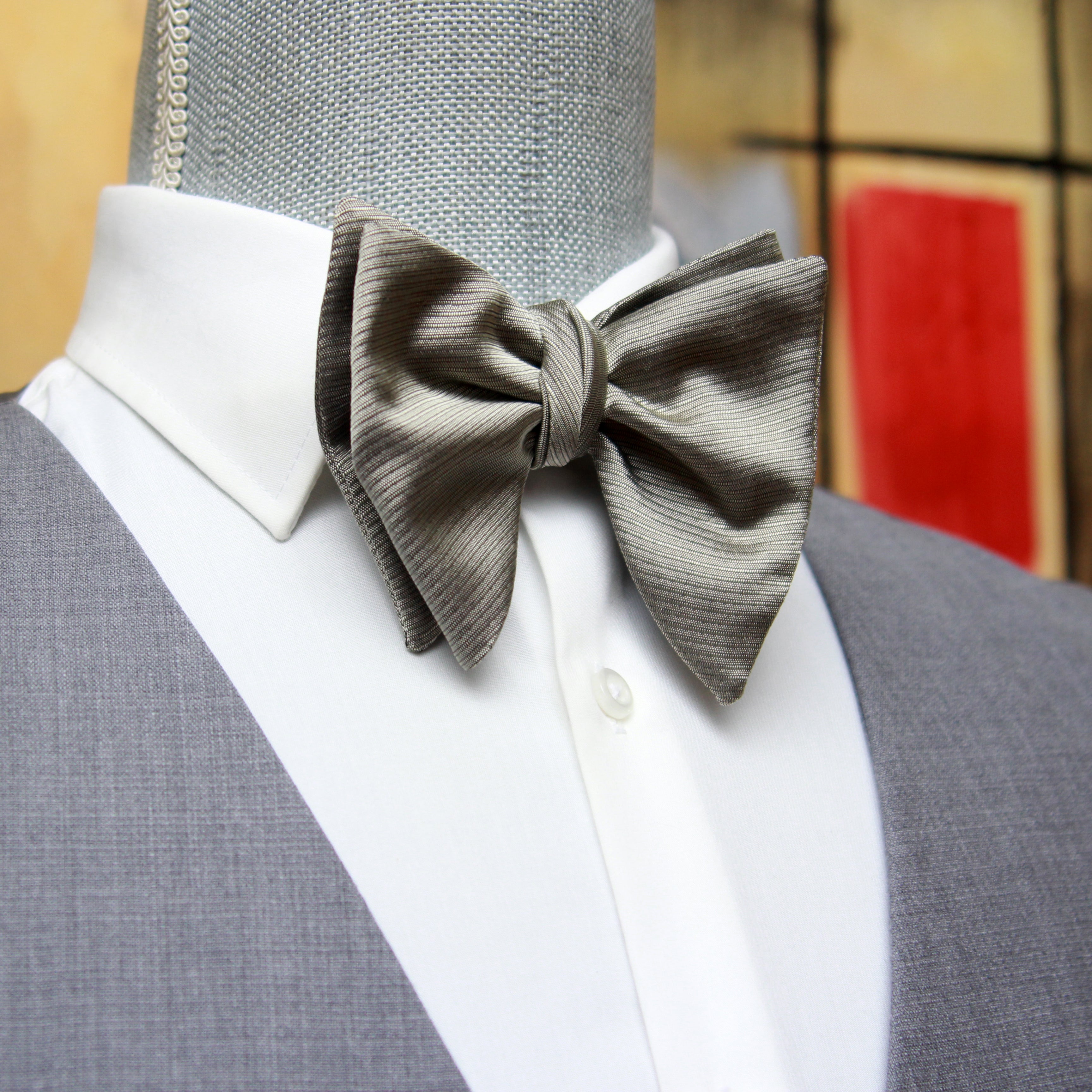Men's Large Silk Bow Tie