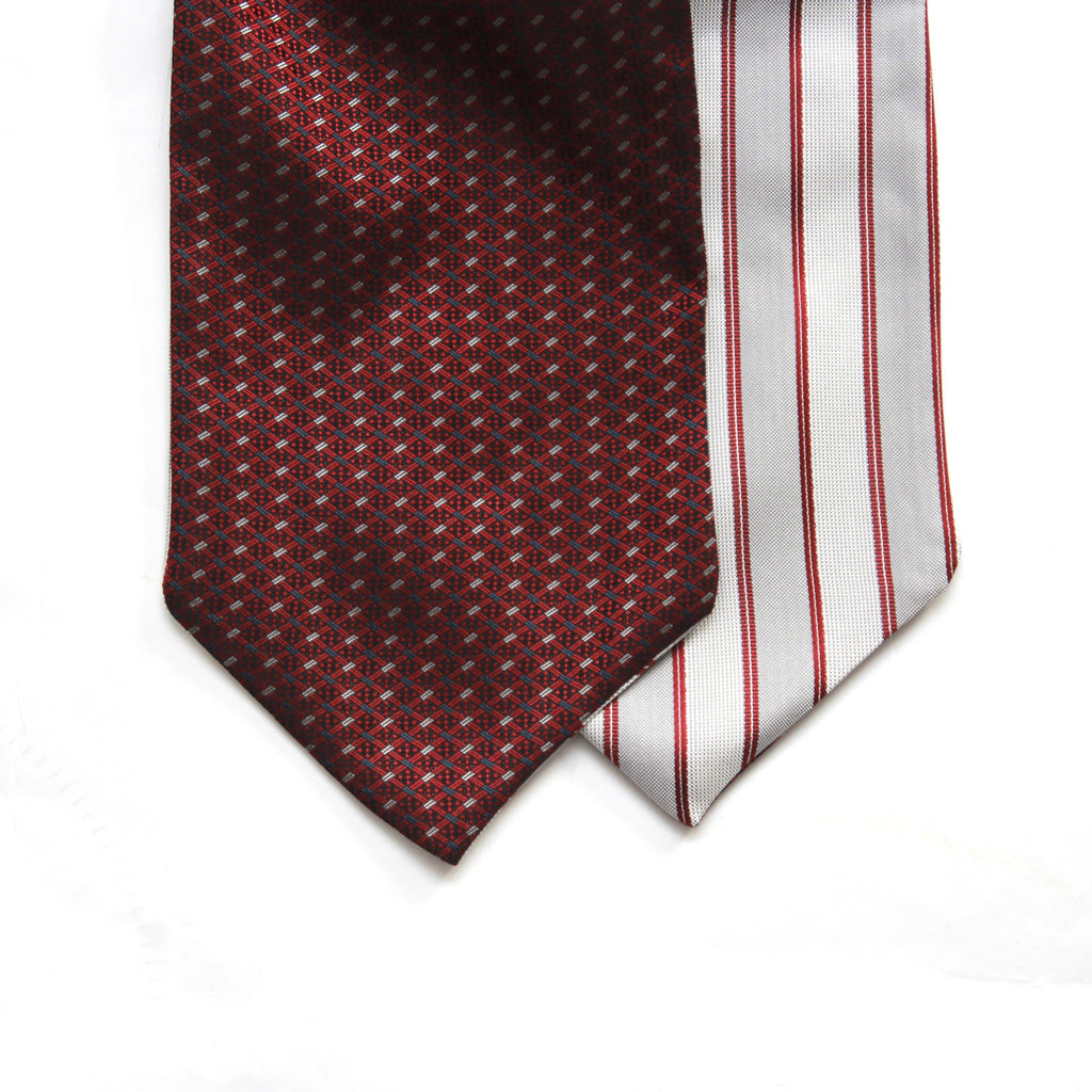 Men's Ascot Cravat Red Striped