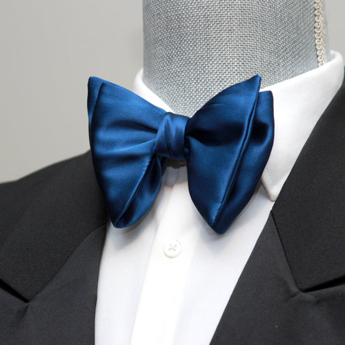 Blue Self-tied bowtie