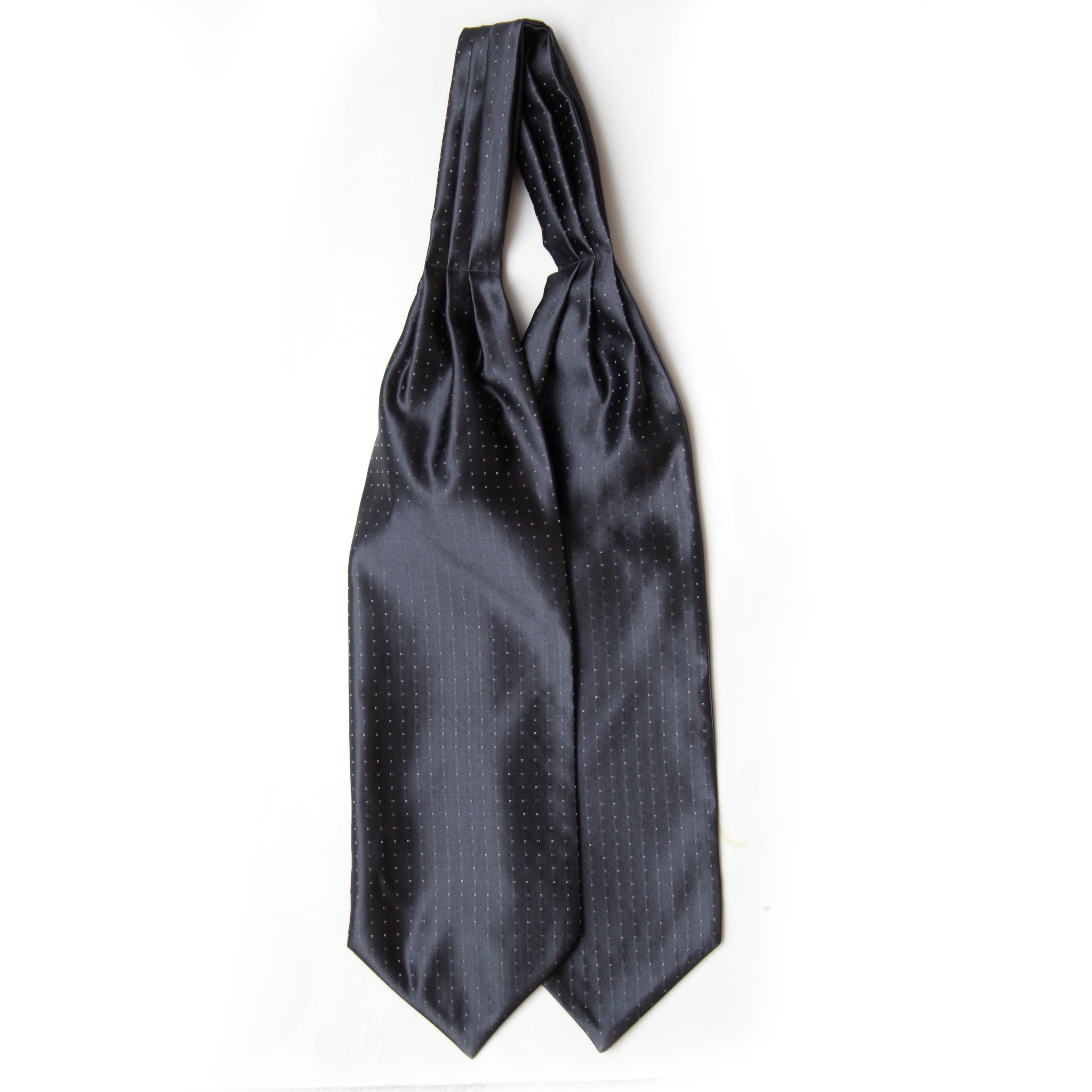 Silk Men's Ascot Grey Geometrical ornament SKU: A213