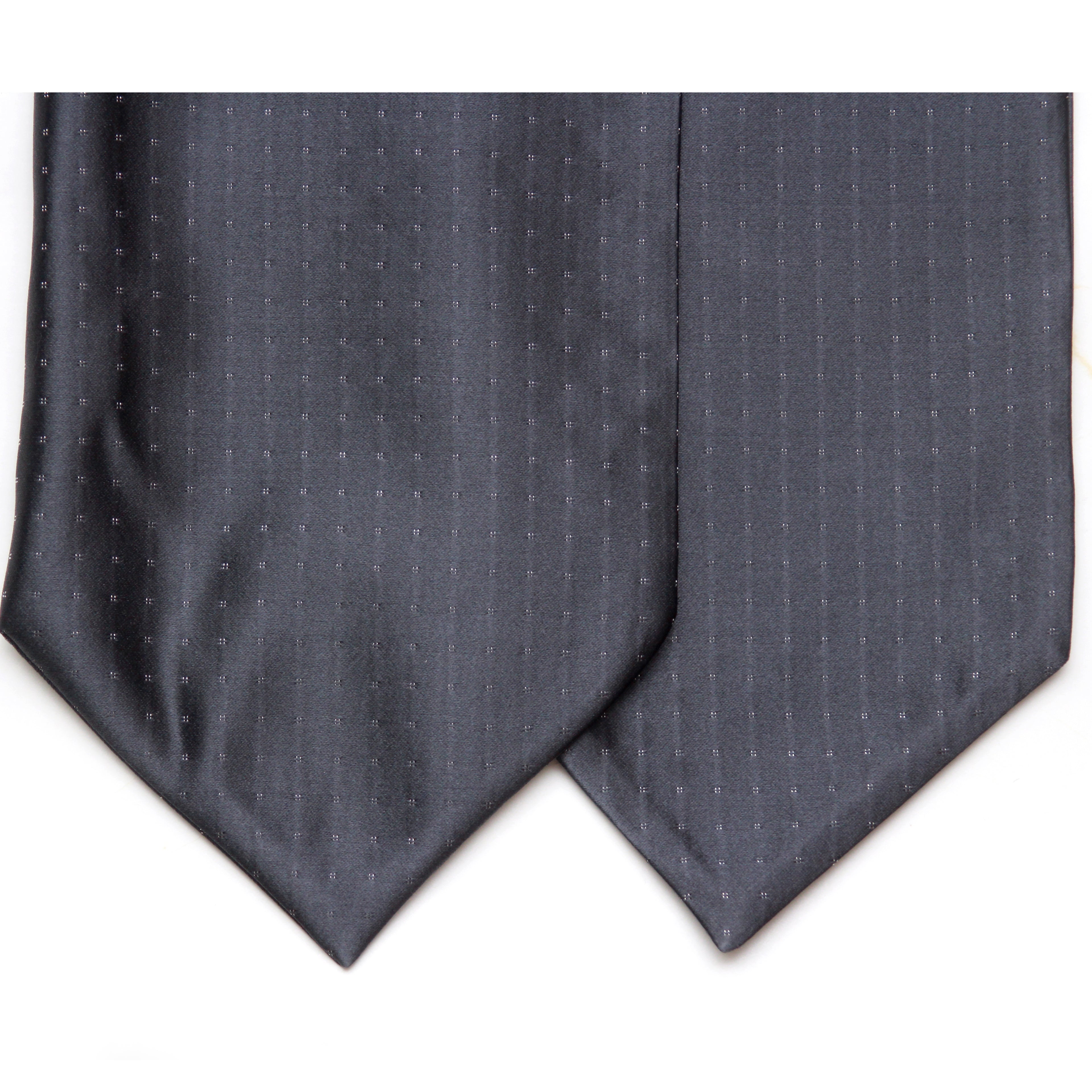 Silk Men's Ascot Grey Geometrical ornament SKU: A213
