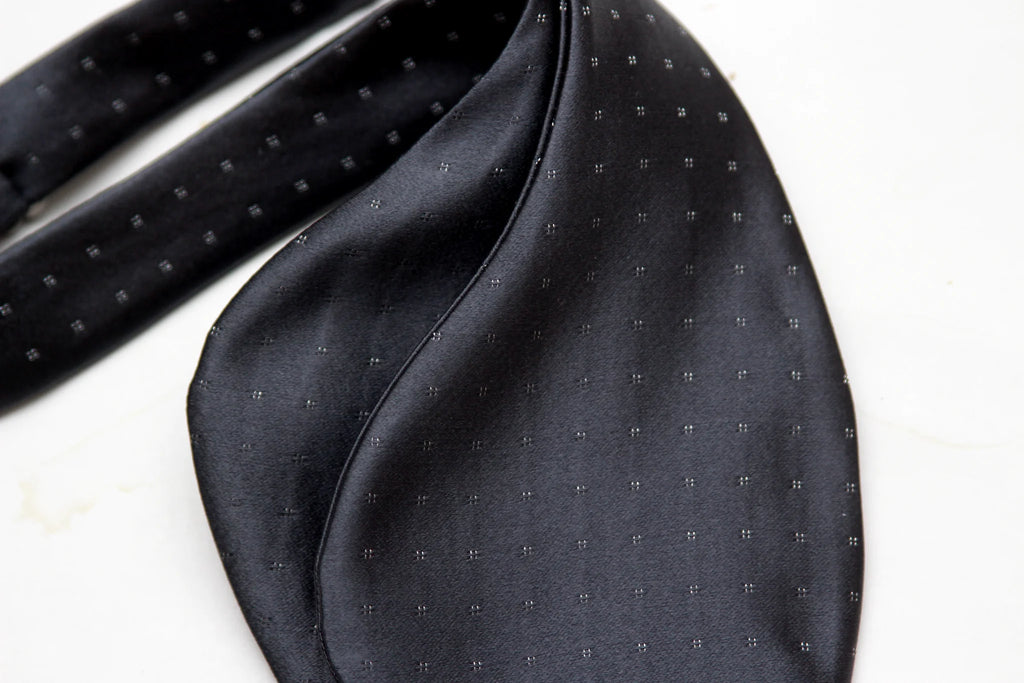Grey Silver Polka Dot Big Butterfly Bow tie