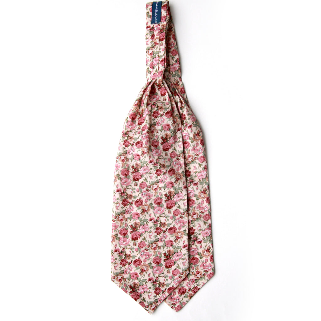 Floral Cotton Men's Cravat Ascot