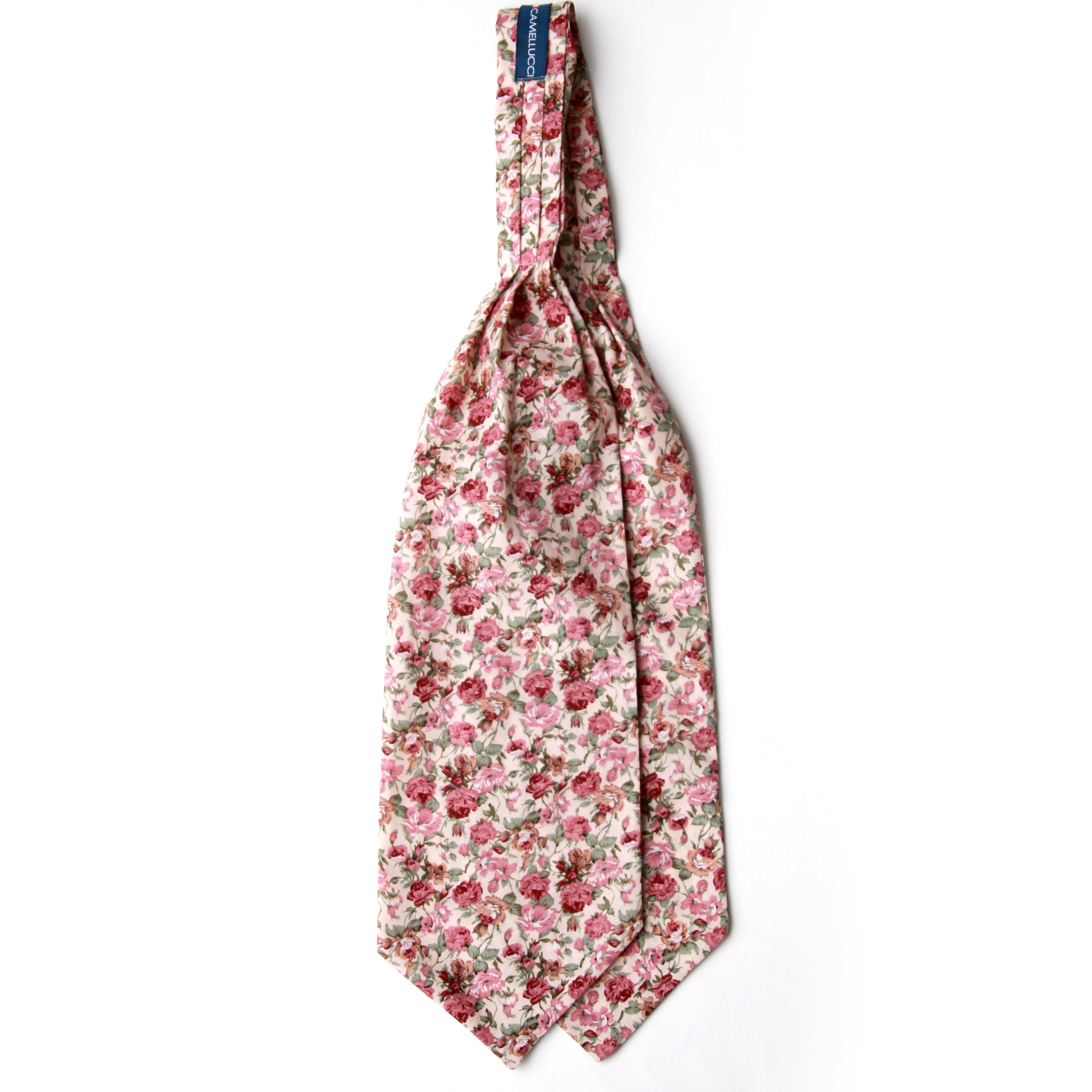 Floral Cotton Men's Cravat Ascot