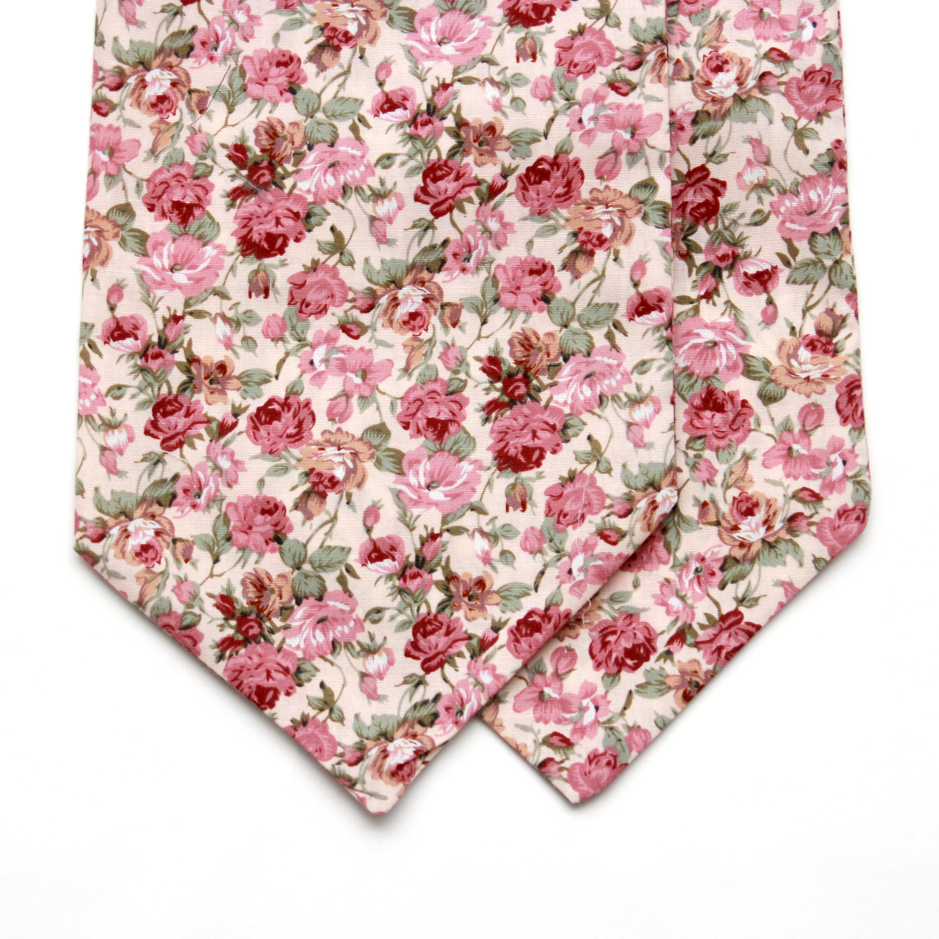 Floral Cotton Men's Cravat Ascot