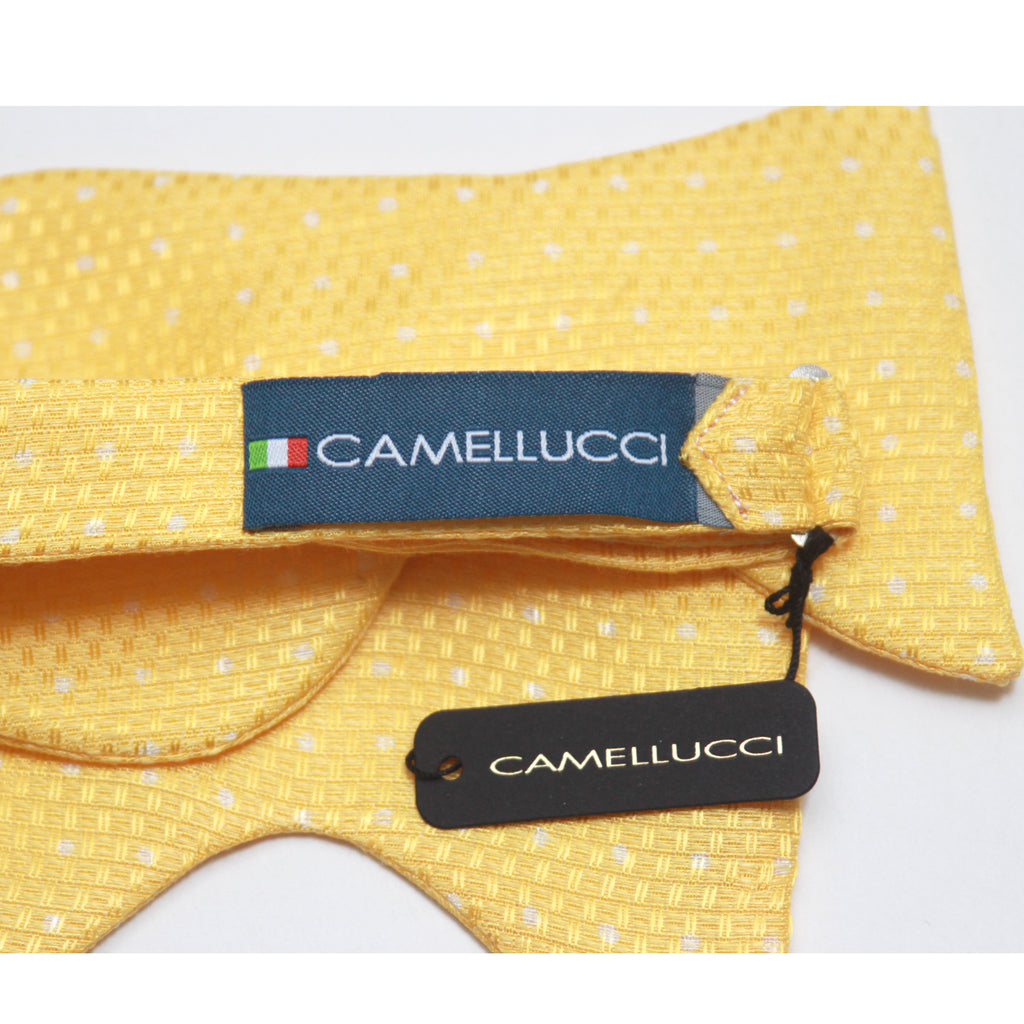 Yellow Polka Dot Big Butterfly Bow tie