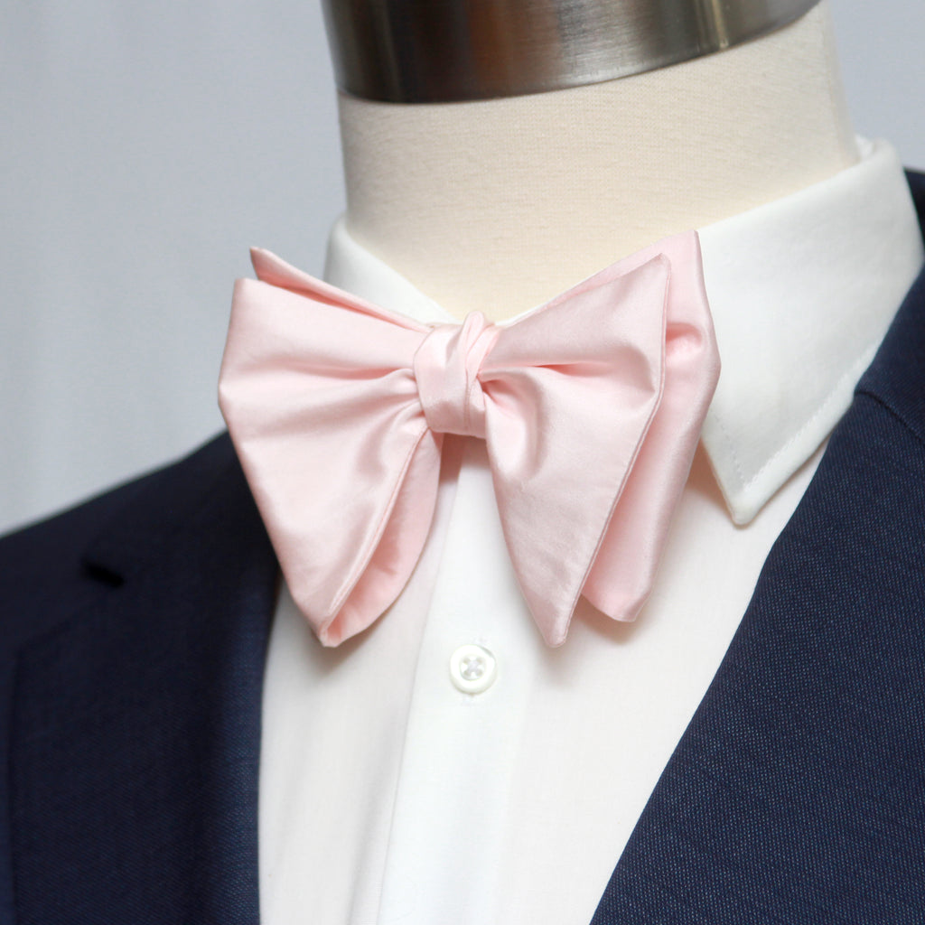 Big Butterfly Silk Bow Tie Rose S703