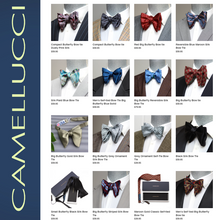 Load image into Gallery viewer, Men&#39;s Large Silk Bow Tie
