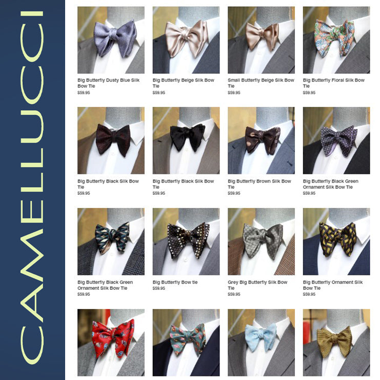 Men's Large Silk Bow Tie