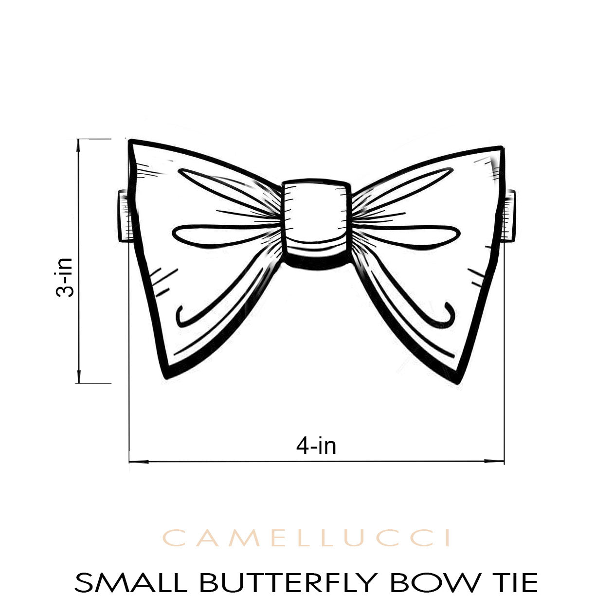 Men's Small Silk Bow Tie