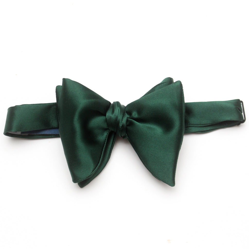 Emerald Green Men's Large Silk Bow Tie