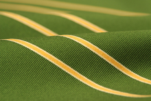 Load image into Gallery viewer, Yellow Green Stripe Silk Fabric
