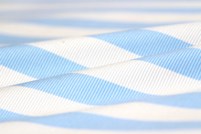 Load image into Gallery viewer, White Blue Stripe Silk Fabric
