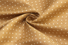 Load image into Gallery viewer, Polka Dot Sand Color Silk Fabric
