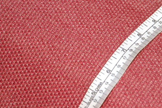 Dusty Red Ornament Silk Fabric