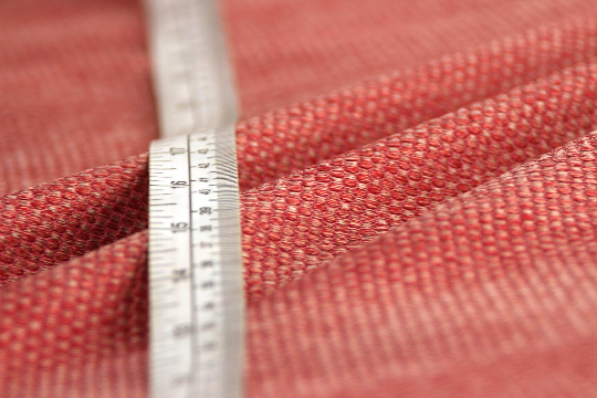 Dusty Red Ornament Silk Fabric