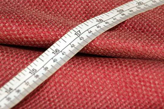 Dusty Red Ornament Silk Fabric
