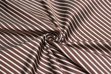 Load image into Gallery viewer, Brown Stripe Silk Fabric Piece 29&quot;L x 27&quot;W
