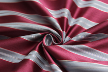 Load image into Gallery viewer, Pink Dusty Blue Stripe Silk Fabric
