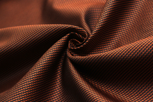 Load image into Gallery viewer, Orange Black Silk Fabric
