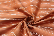 Load image into Gallery viewer, Orange Stripe Silk Fabric
