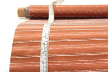 Load image into Gallery viewer, Orange Stripe Silk Fabric
