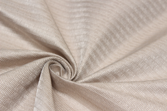 Beige Ornament Silk Fabric