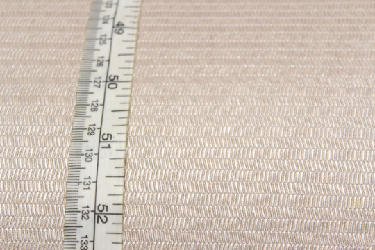 Beige Ornament Silk Fabric