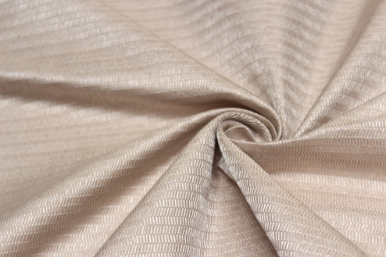 Beige Ornament Silk Fabric