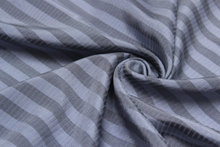 Load image into Gallery viewer, Dusty Blue Stripe Silk Fabric
