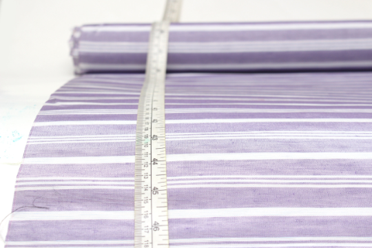 Purple Lavender Stripe Silk Fabric