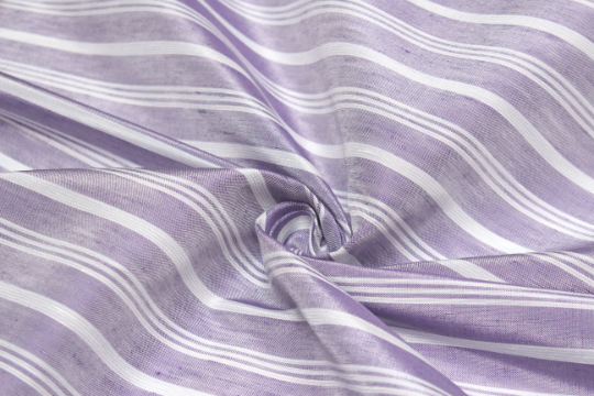 Purple Lavender Stripe Silk Fabric