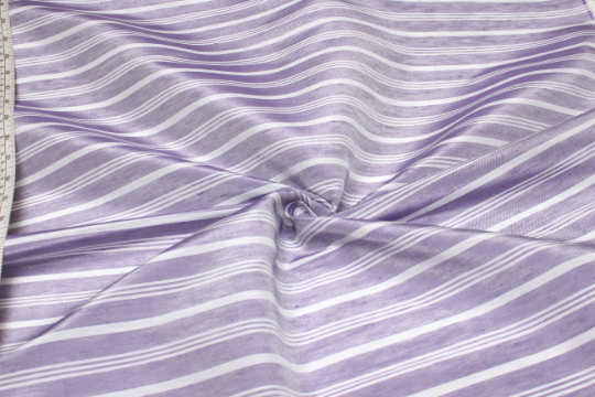 Purple Lavender Stripe Silk Fabric