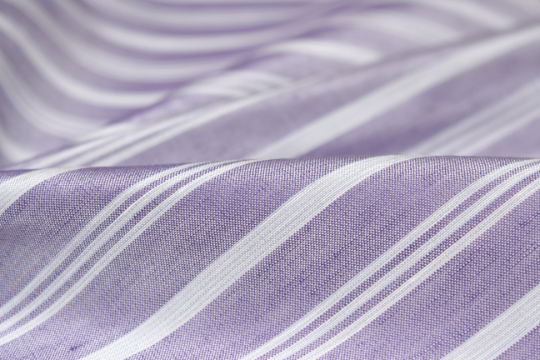 Dusty Purple Lavender Stripe Silk Fabric