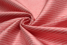 Load image into Gallery viewer, Coral Salmon Stripe Silk Fabric

