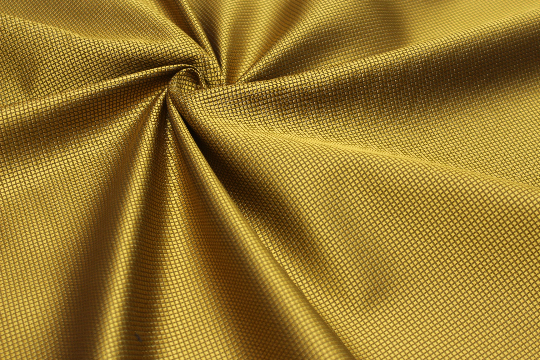 Gold Small Ornament Silk Fabric