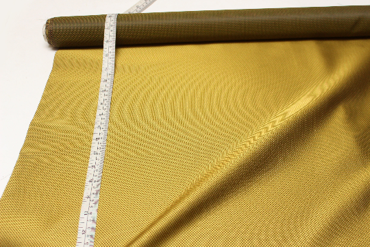 Gold Small Ornament Silk Fabric