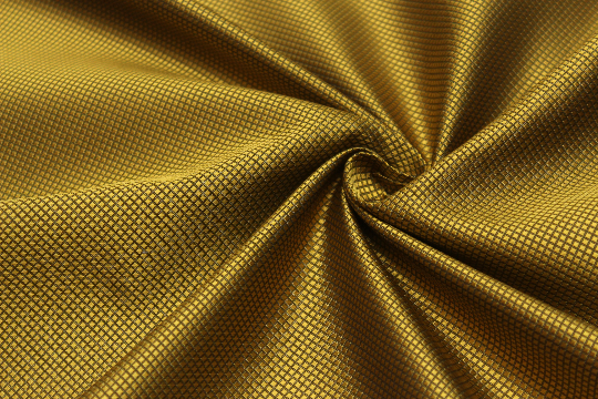 Gold Small Ornament Silk Fabric