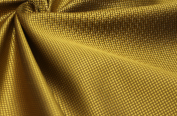 Gold Small Ornament Silk Fabric