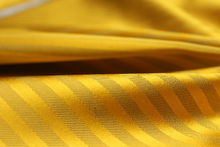 Load image into Gallery viewer, Gold Mustard Stripe Silk Fabric
