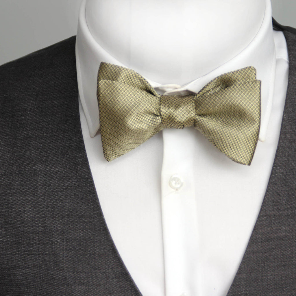 Gold Ornament Self-Tied Bow Tie
