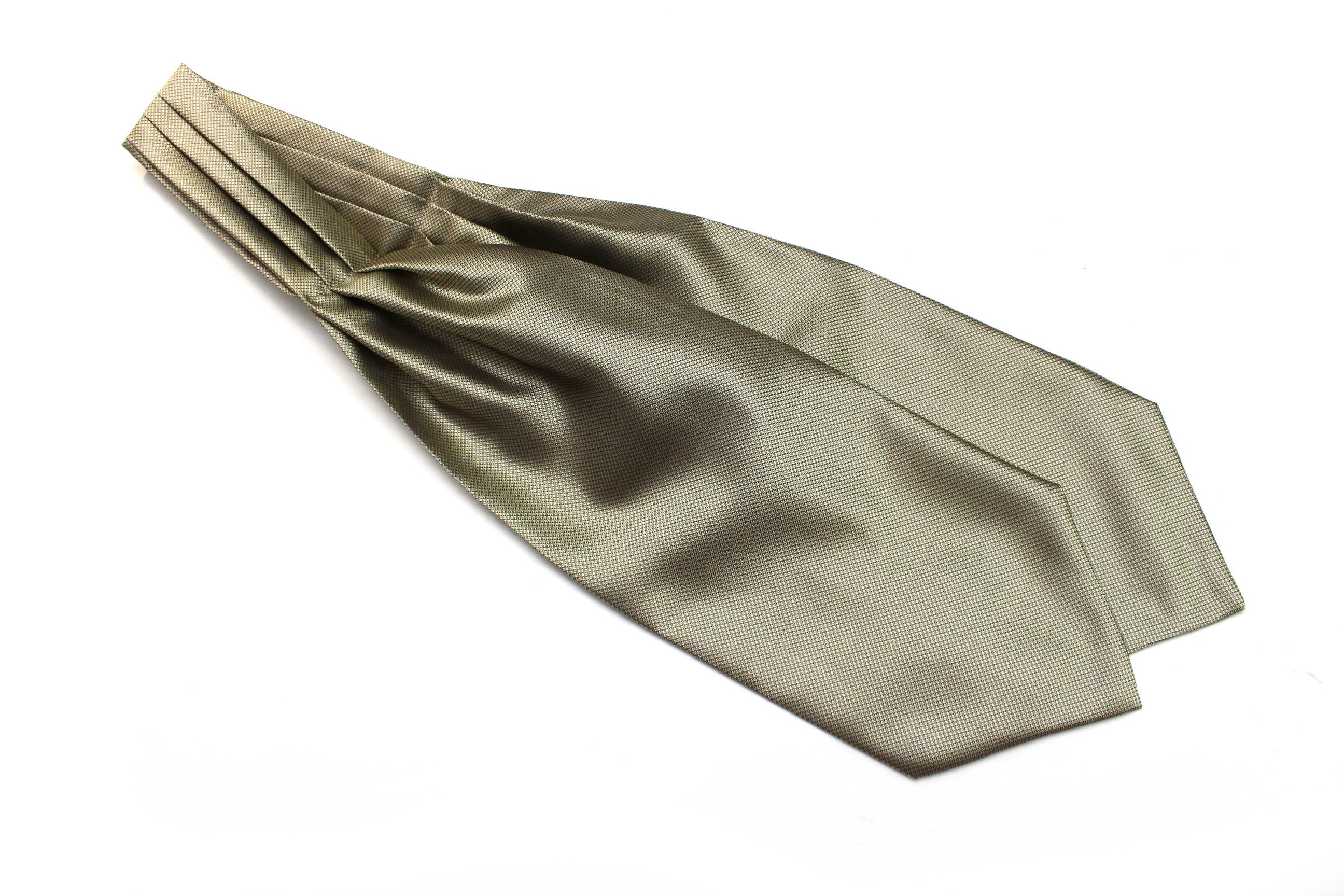 Gold Solid Wedding Cravat Ascot