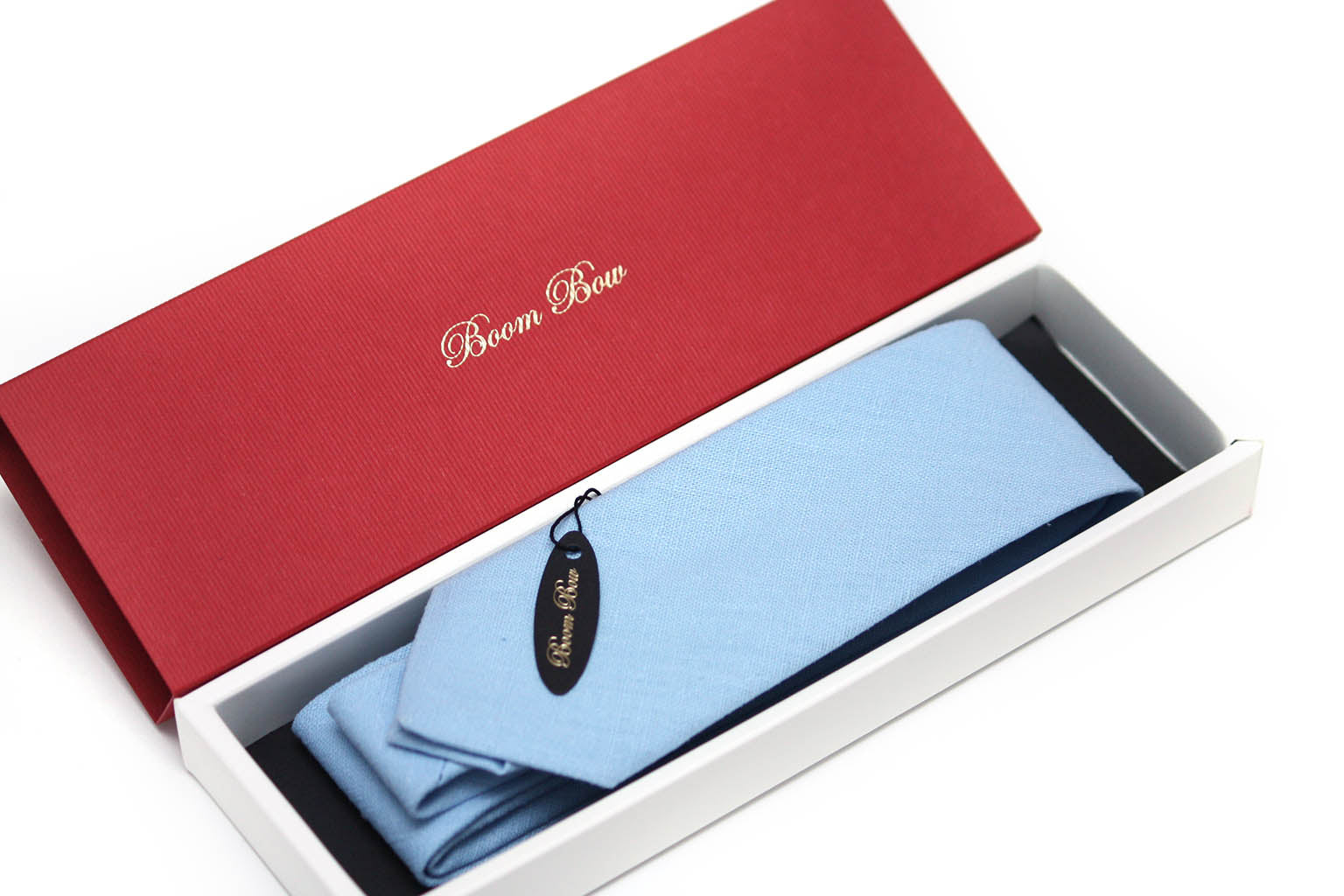 Dusty Blue Linen Necktie