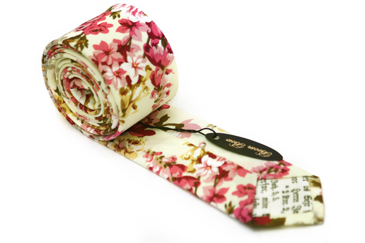 Pink Floral Necktie