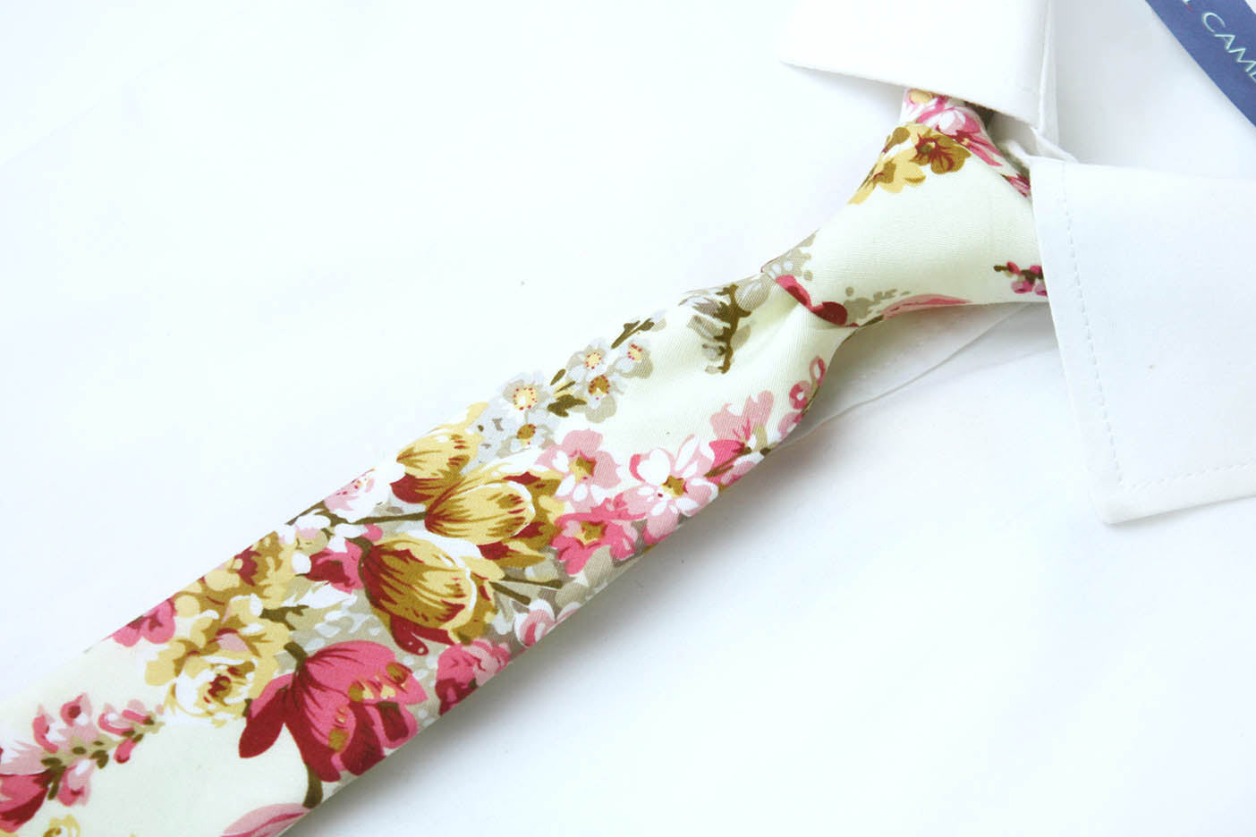 Pink Floral Necktie