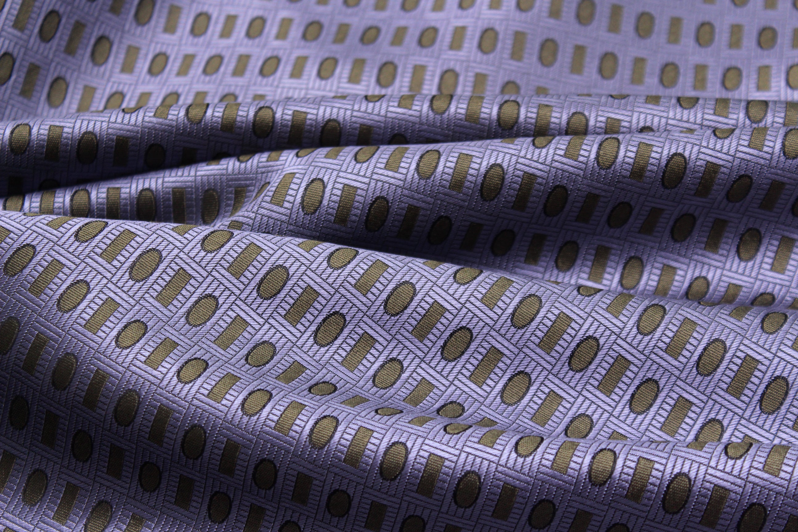 Purple Moss green Ornament Silk Fabric
