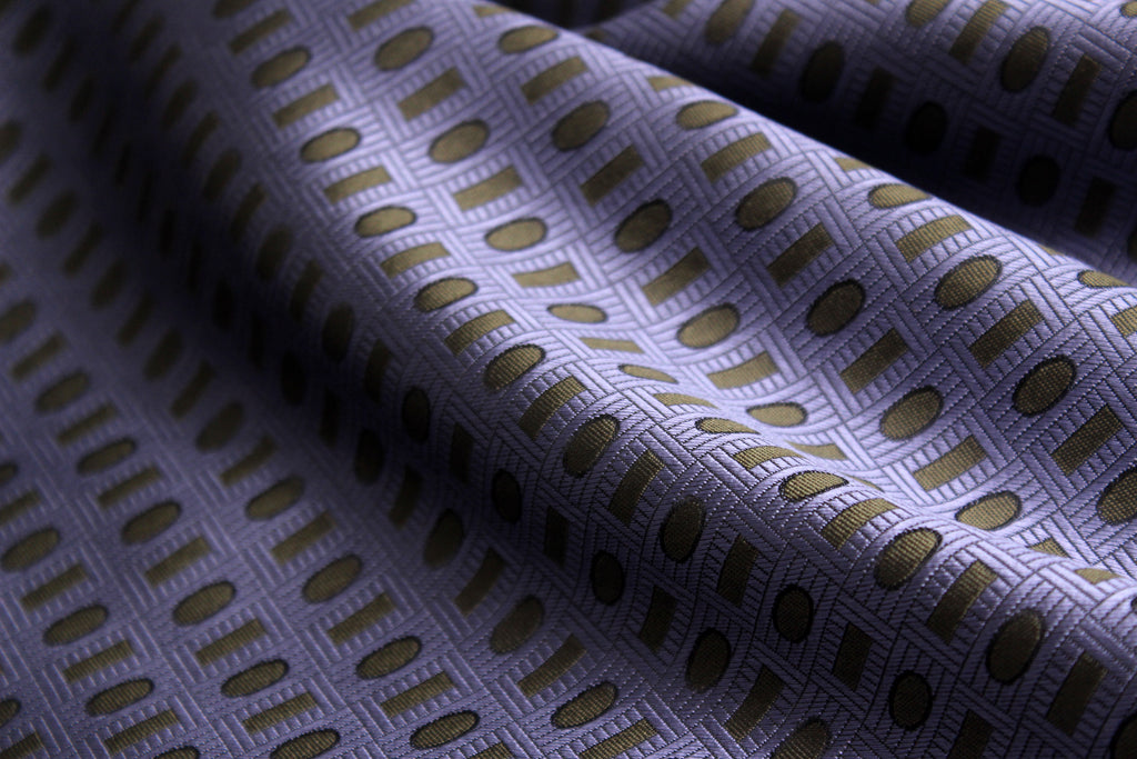 Purple Moss green Ornament Silk Fabric