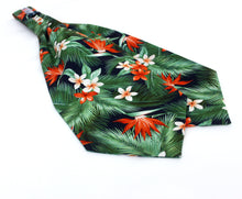 Load image into Gallery viewer, Tropical Floral Cotton Ascot
